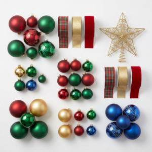 Kit 100 Enfeites de Natal Sortidos